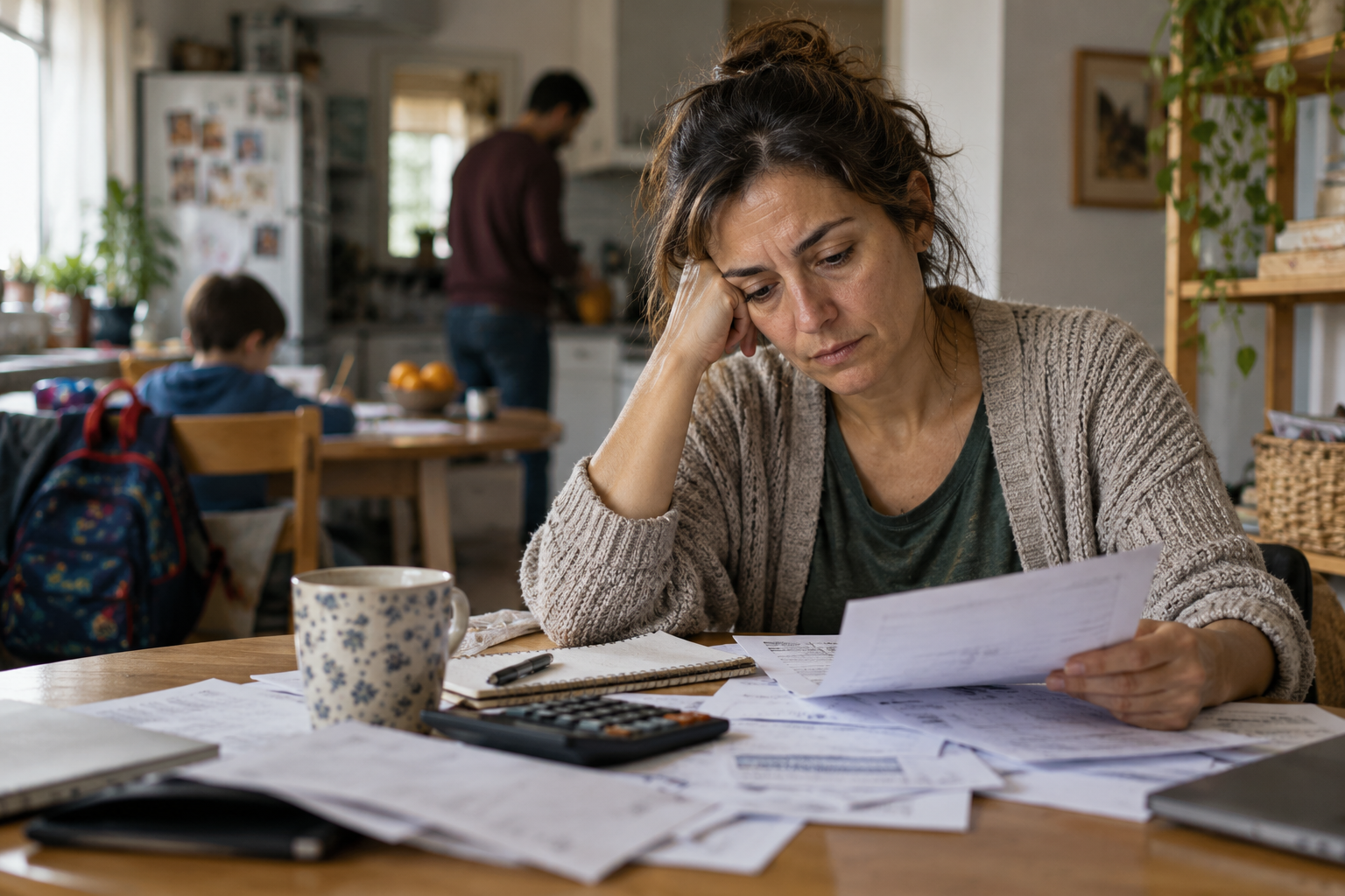 Mujer leyendo tranquila sobre la Ley de Segunda Oportunidad en su portátil